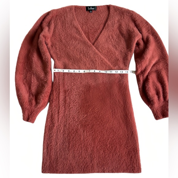 Lulus What A Flirt Rose Pink Eyelash Knit Sweater Dress S Cozy Chic Mini Bodycon - Picture 8 of 9